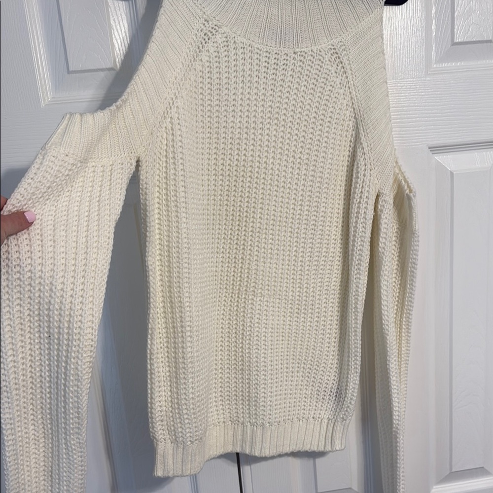 Elegant saks fifth Ave  Cream Knit Women's Sweater